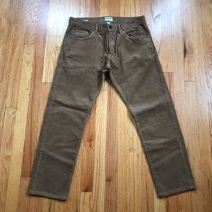 Todd Snyder Men's Slim Fit Tan Corduroy Pants 32x27